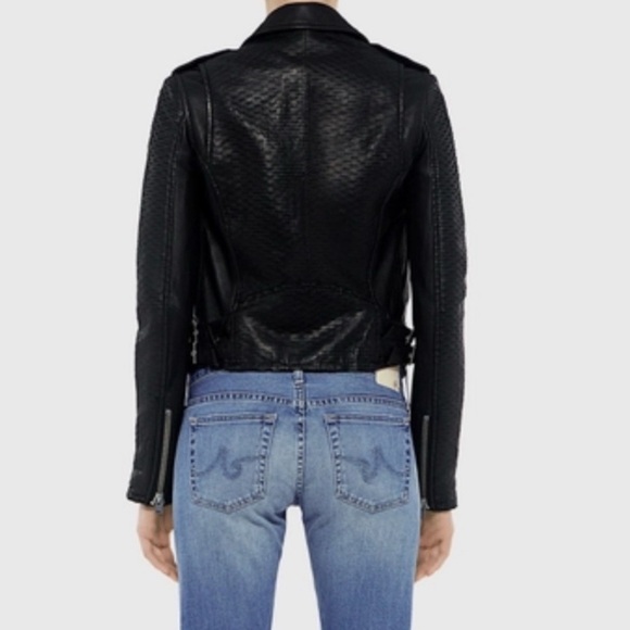 IRO Memphis Leather Jacket Black Cutouts - Picture 2 of 10